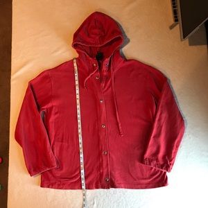 Eileen Fisher hooded cardigan zip up size XL